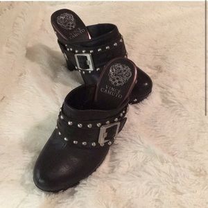 Platform Mule high heel leather shoes (relist)